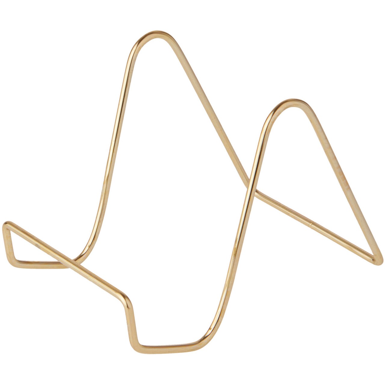 Bard's Plain Gold-toned Wire Easel Stand, 4" H x 3.5" W x 5.5" D